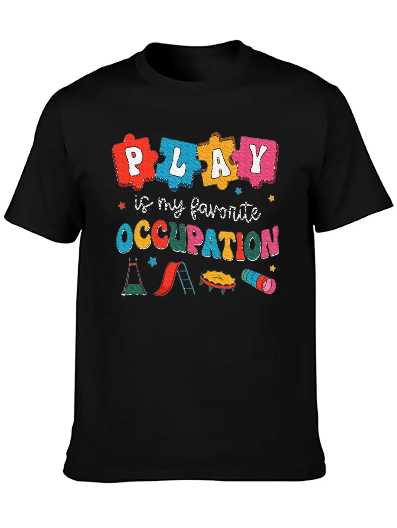 Therapy Play Is My Favorite Occupation Unisex Casual T-Shirt – Clean Design For Daily Comfort