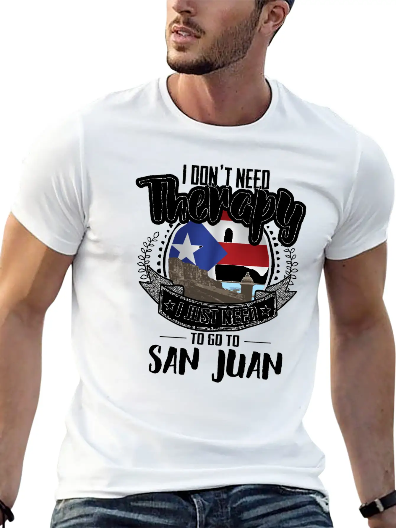 Therapy San Juan Stylish Everyday T-Shirt – Unisex Basic Cotton Tee
