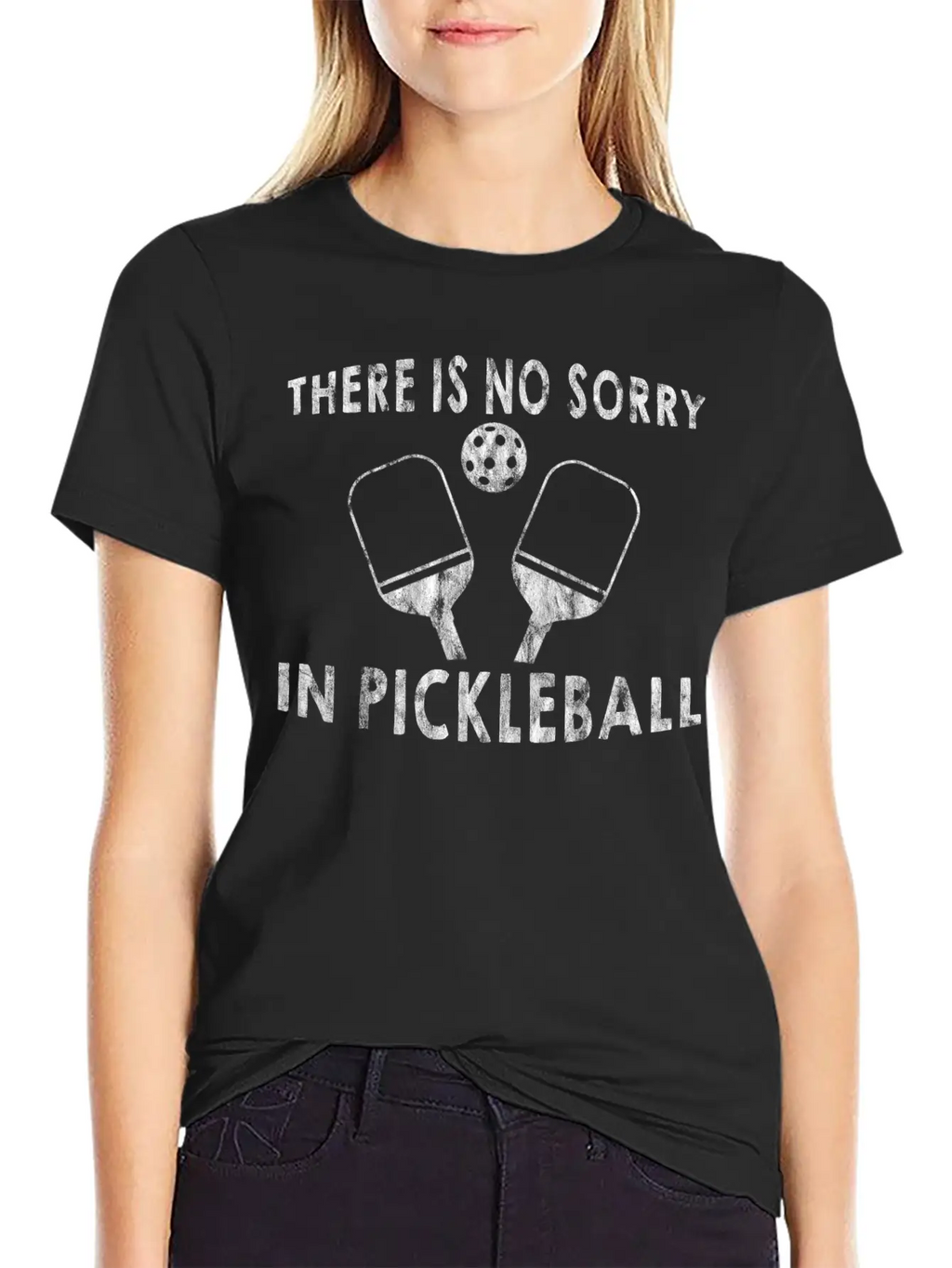 There's No Sorry In Pickleball 4 Casual Graphic T-Shirt – Simple And Comfortable Daily Wear