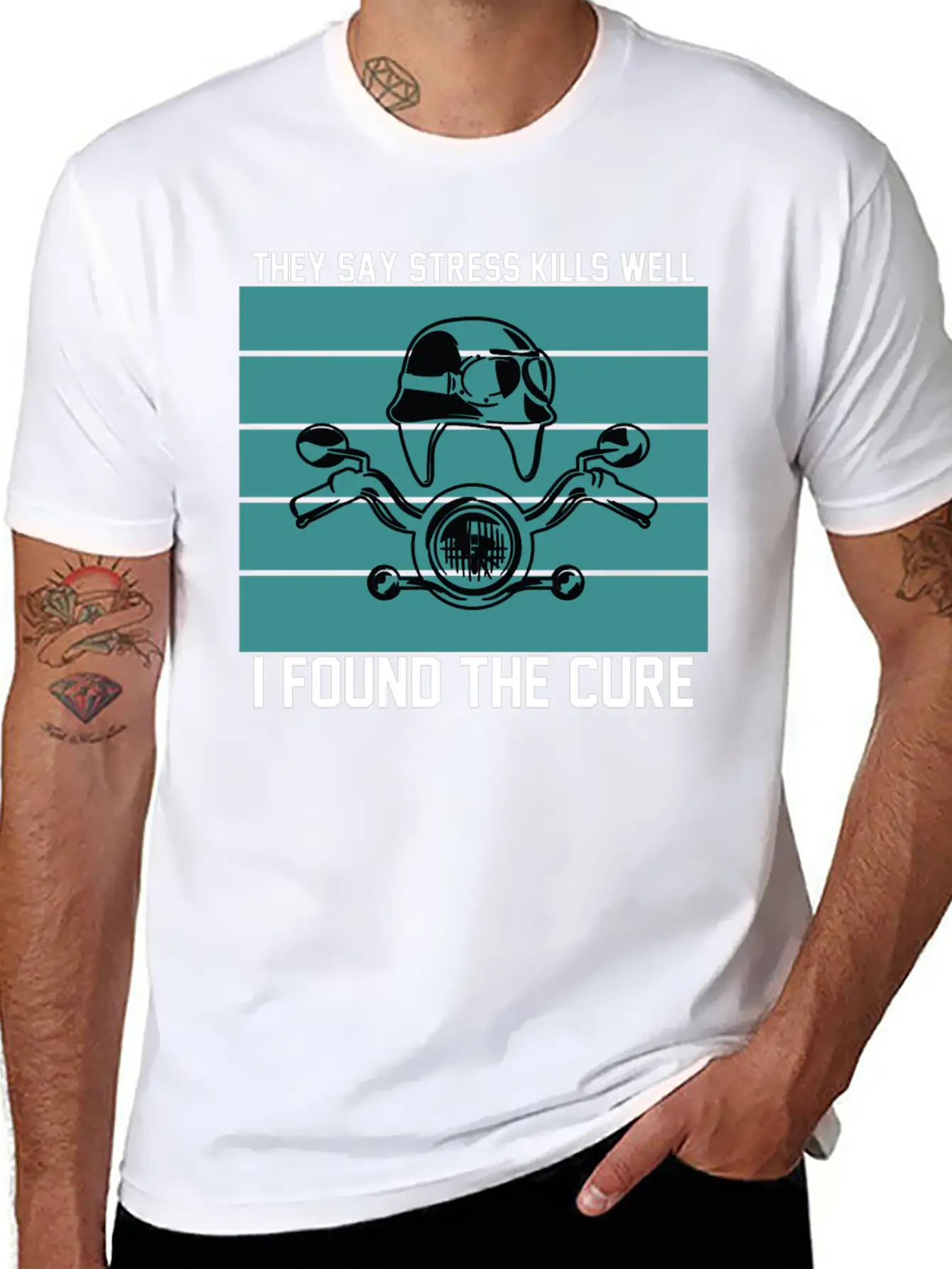 They Say Stress Kills Well I Found The Cure 01 Unisex Short Sleeve Soft Cotton T-Shirt – Casual Everyday Wear