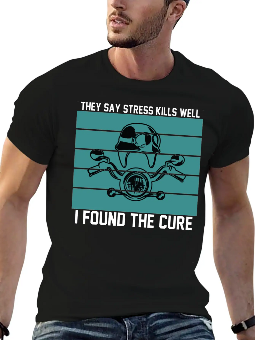They Say Stress Kills Well I Found The Cure 01 Unisex Short Sleeve Soft Cotton T-Shirt – Casual Everyday Wear