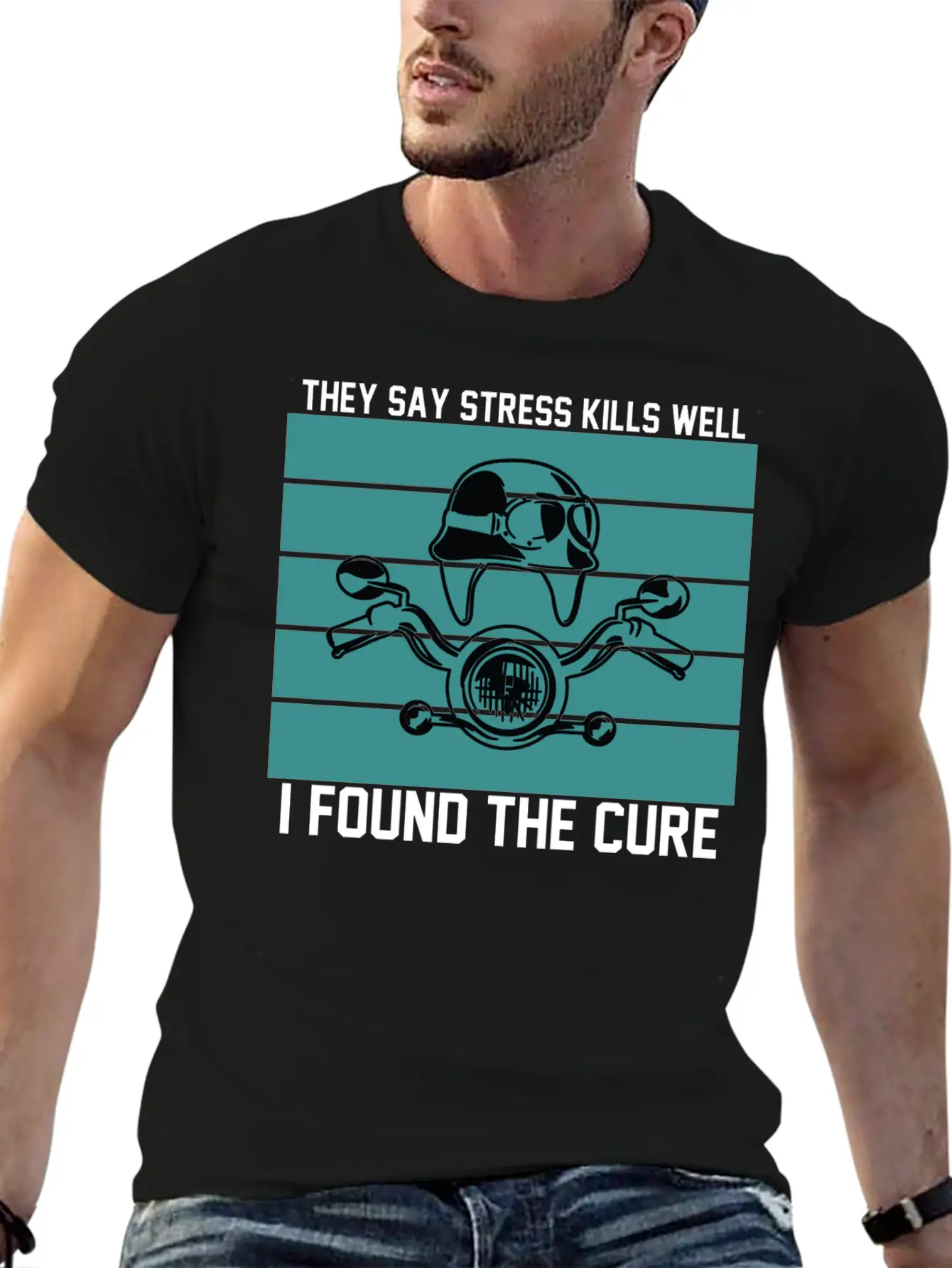They Say Stress Kills Well I Found The Cure 01 Unisex Short Sleeve Soft Cotton T-Shirt – Casual Everyday Wear