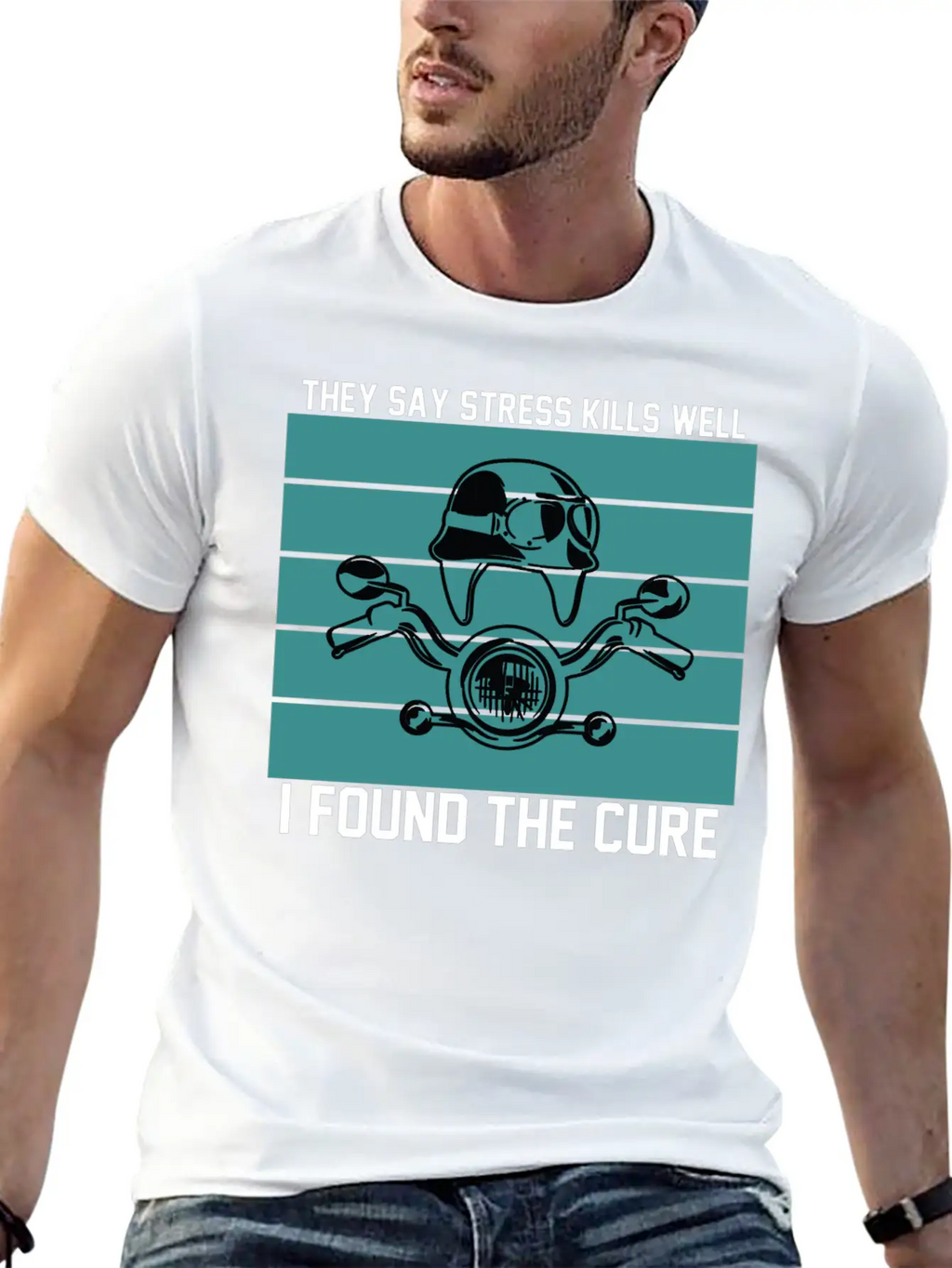 They Say Stress Kills Well I Found The Cure 01 Unisex Short Sleeve Soft Cotton T-Shirt – Casual Everyday Wear