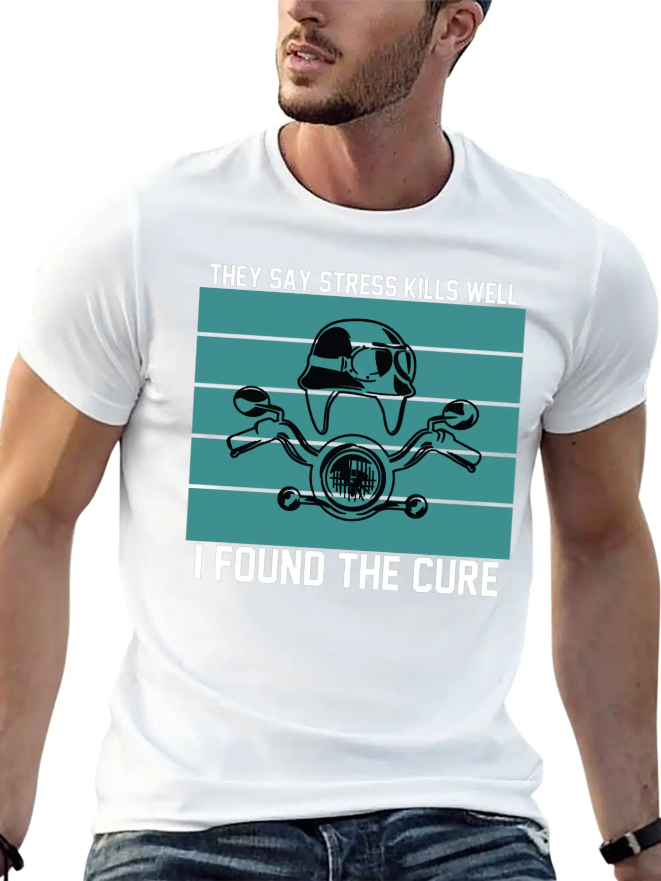 They Say Stress Kills Well I Found The Cure 01 Unisex Short Sleeve Soft Cotton T-Shirt – Casual Everyday Wear