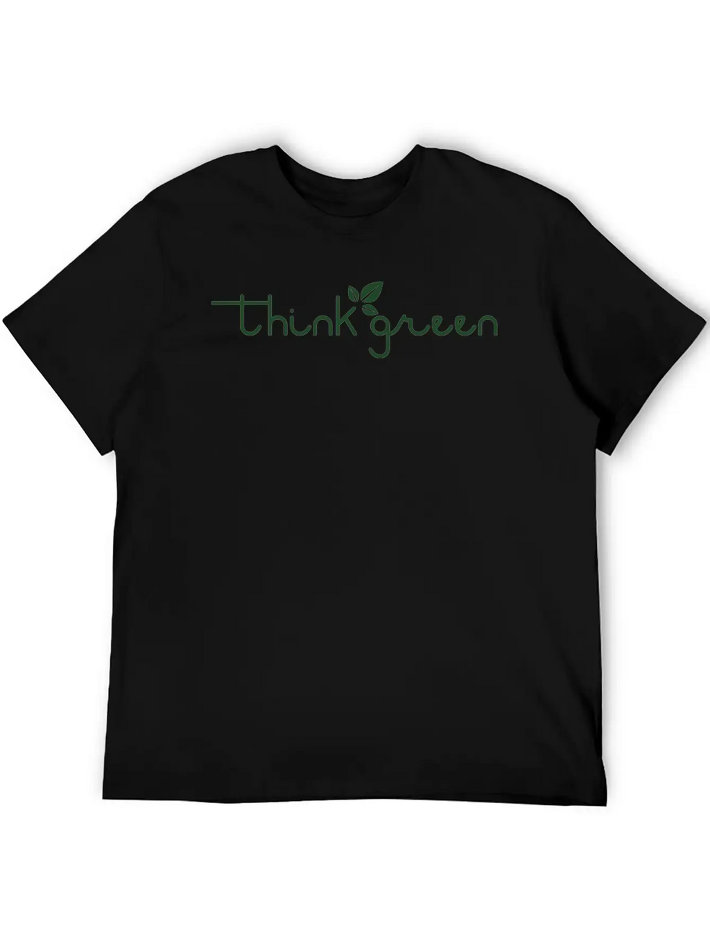 Think Green Leaf Classic Fit Graphic Tee For Daily Comfort – Unisex Cotton Shirt