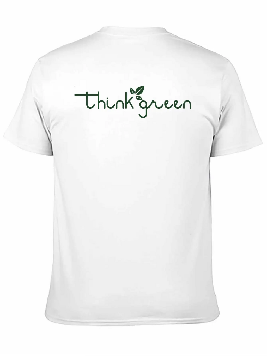 Think Green Leaf Classic Fit Graphic Tee For Daily Comfort – Unisex Cotton Shirt