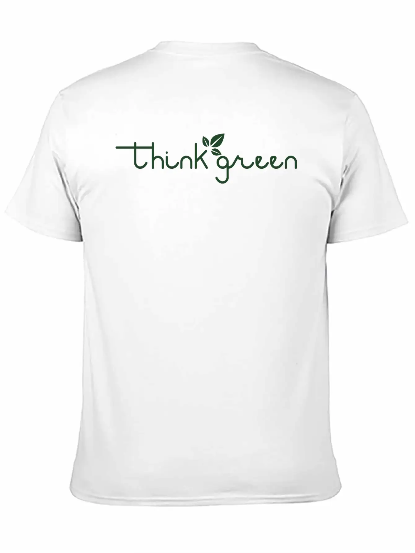 Think Green Leaf Classic Fit Graphic Tee For Daily Comfort – Unisex Cotton Shirt