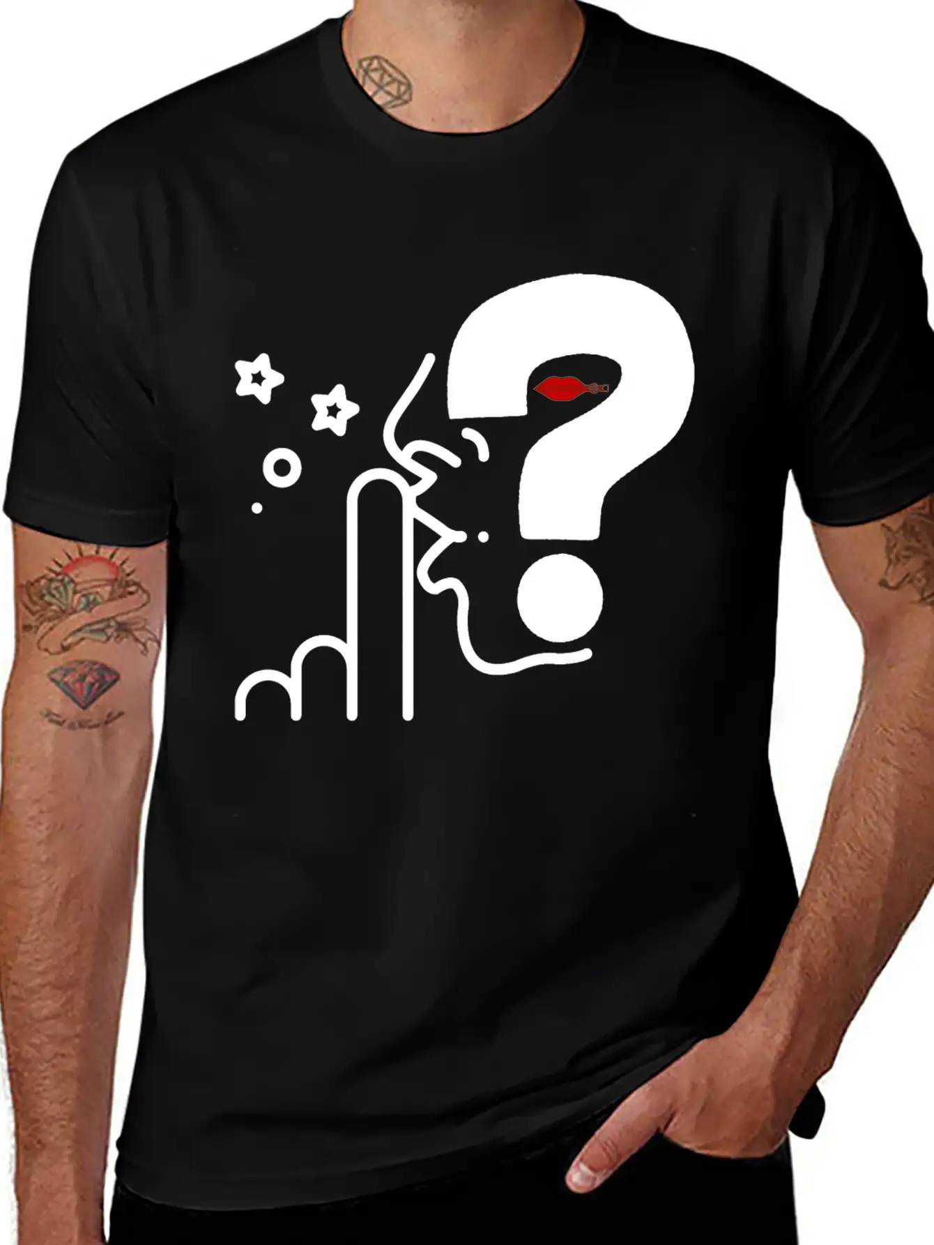 Think In Silence, Surprise Awaits Casual Graphic T-Shirt – Simple And Comfortable Daily Wear