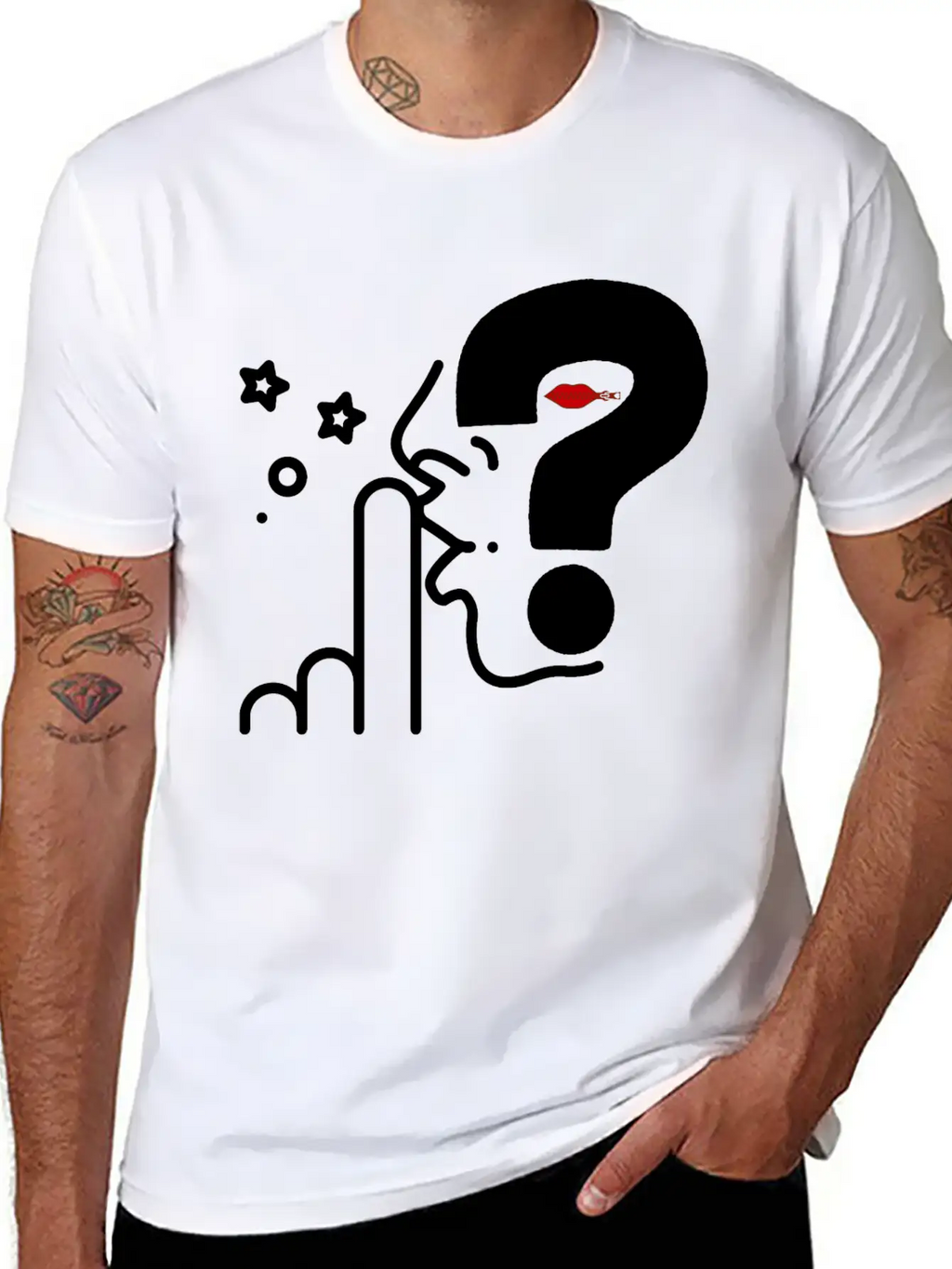 Think In Silence, Surprise Awaits Casual Graphic T-Shirt – Simple And Comfortable Daily Wear