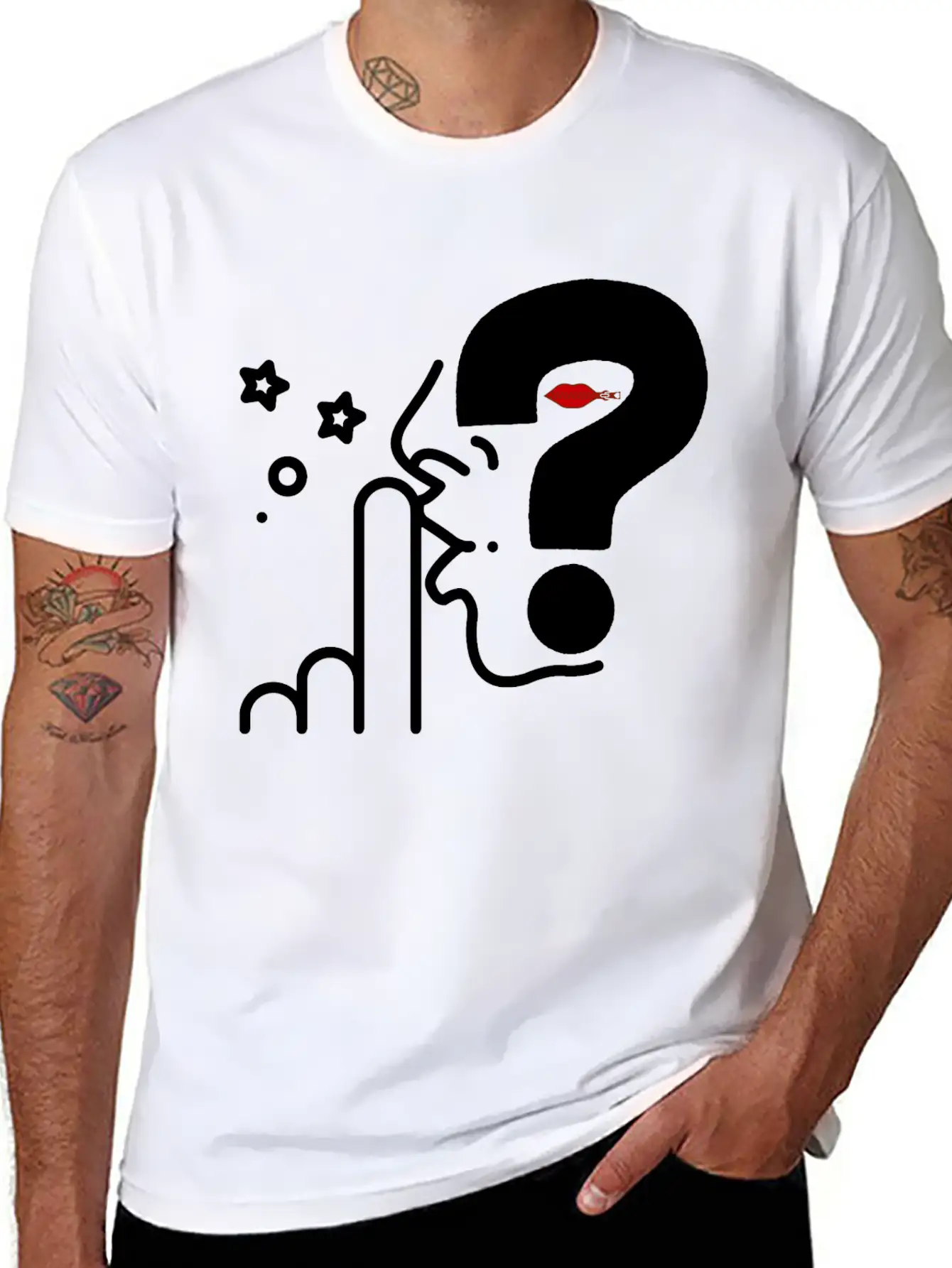 Think In Silence, Surprise Awaits Casual Graphic T-Shirt – Simple And Comfortable Daily Wear