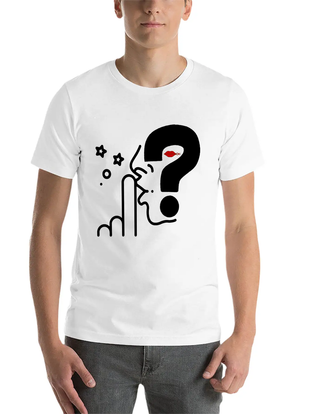 Think In Silence, Surprise Awaits Casual Graphic T-Shirt – Simple And Comfortable Daily Wear