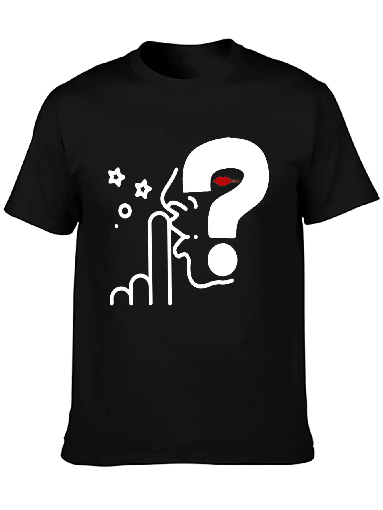 Think In Silence, Surprise Awaits Casual Graphic T-Shirt – Simple And Comfortable Daily Wear