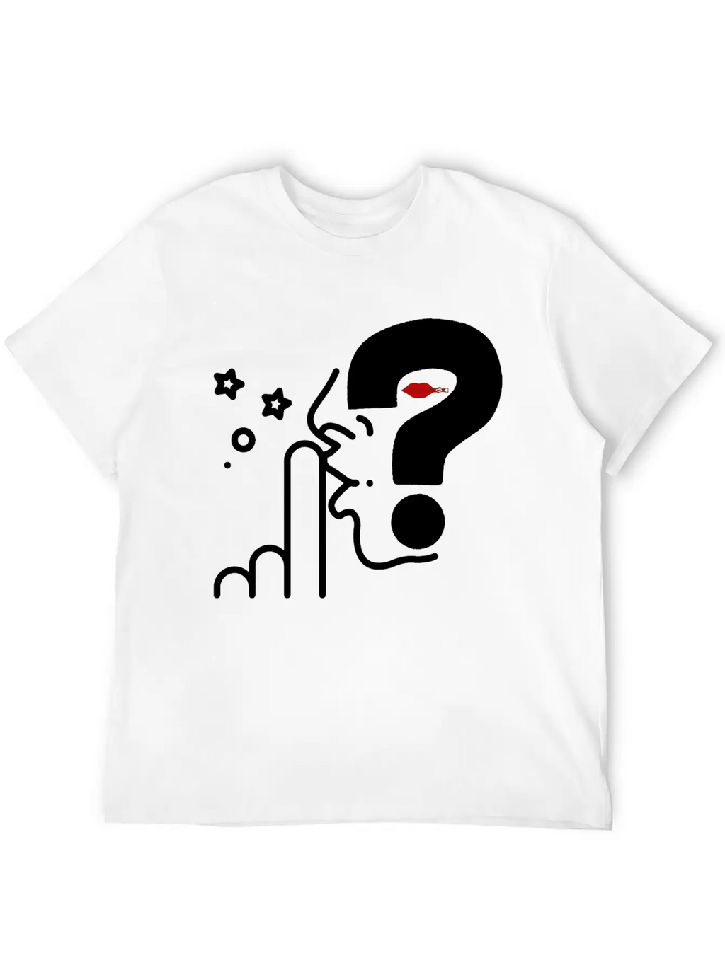Think In Silence, Surprise Awaits Casual Graphic T-Shirt – Simple And Comfortable Daily Wear
