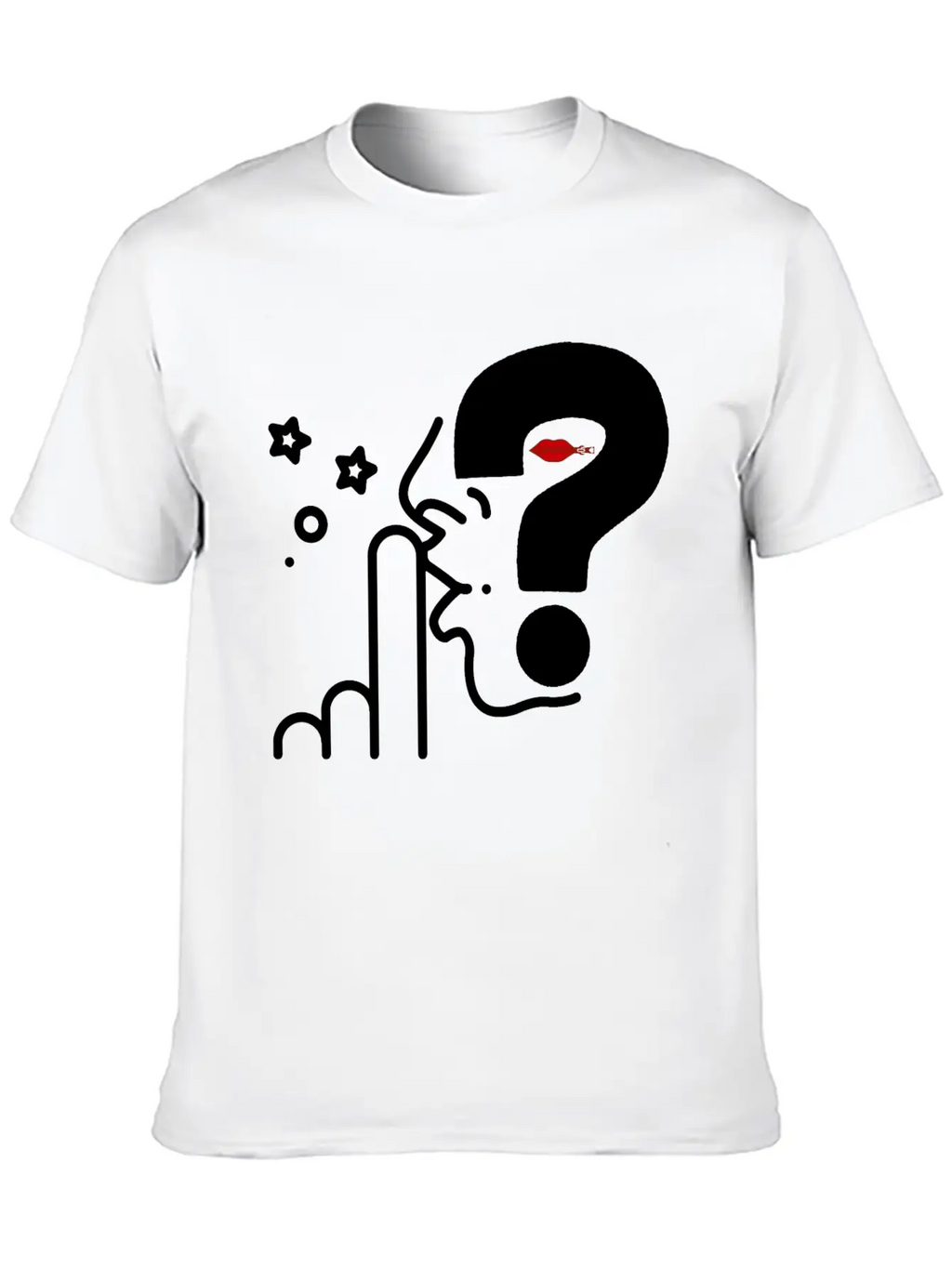Think In Silence, Surprise Awaits Casual Graphic T-Shirt – Simple And Comfortable Daily Wear