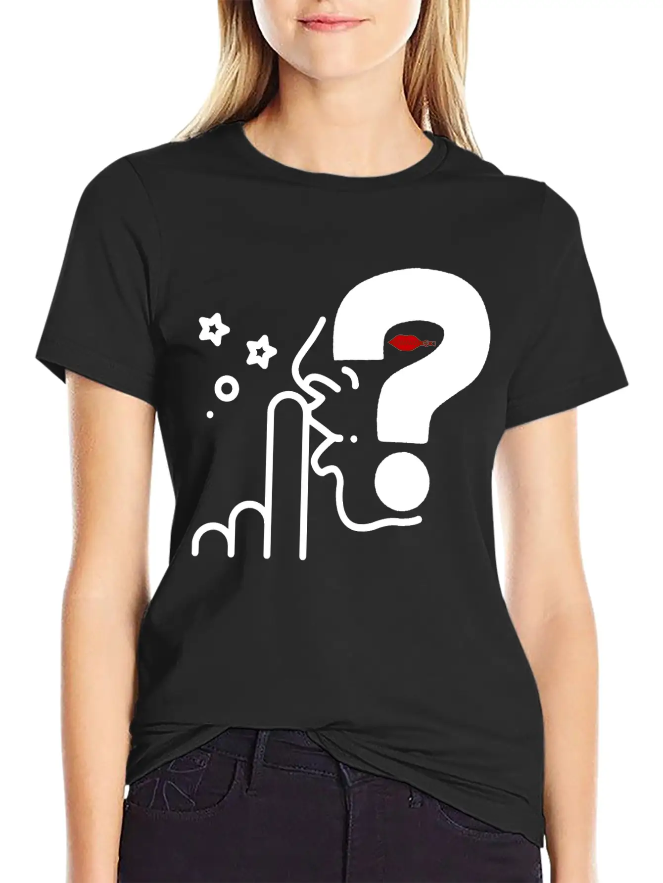 Think In Silence, Surprise Awaits Casual Graphic T-Shirt – Simple And Comfortable Daily Wear