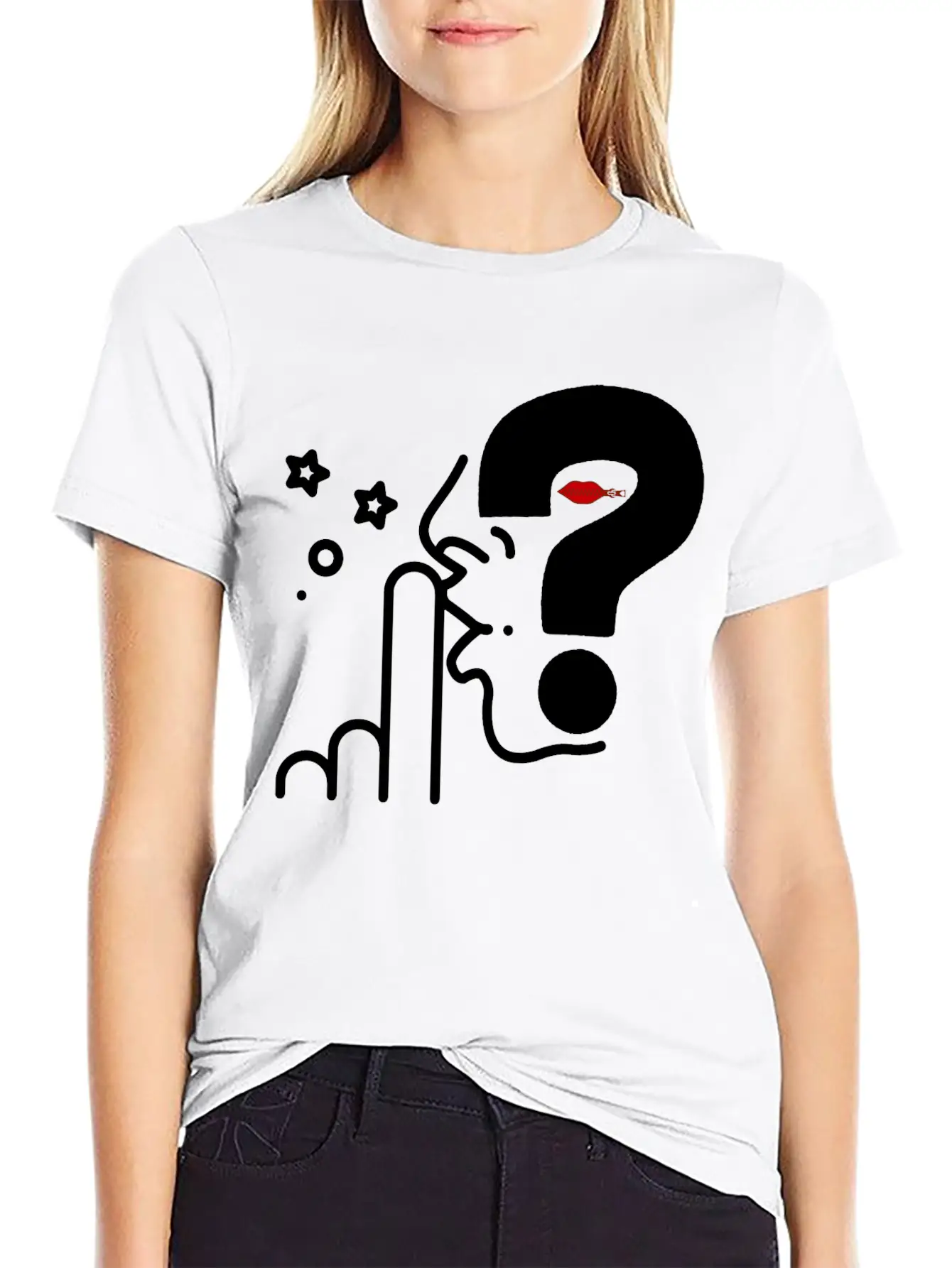 Think In Silence, Surprise Awaits Casual Graphic T-Shirt – Simple And Comfortable Daily Wear