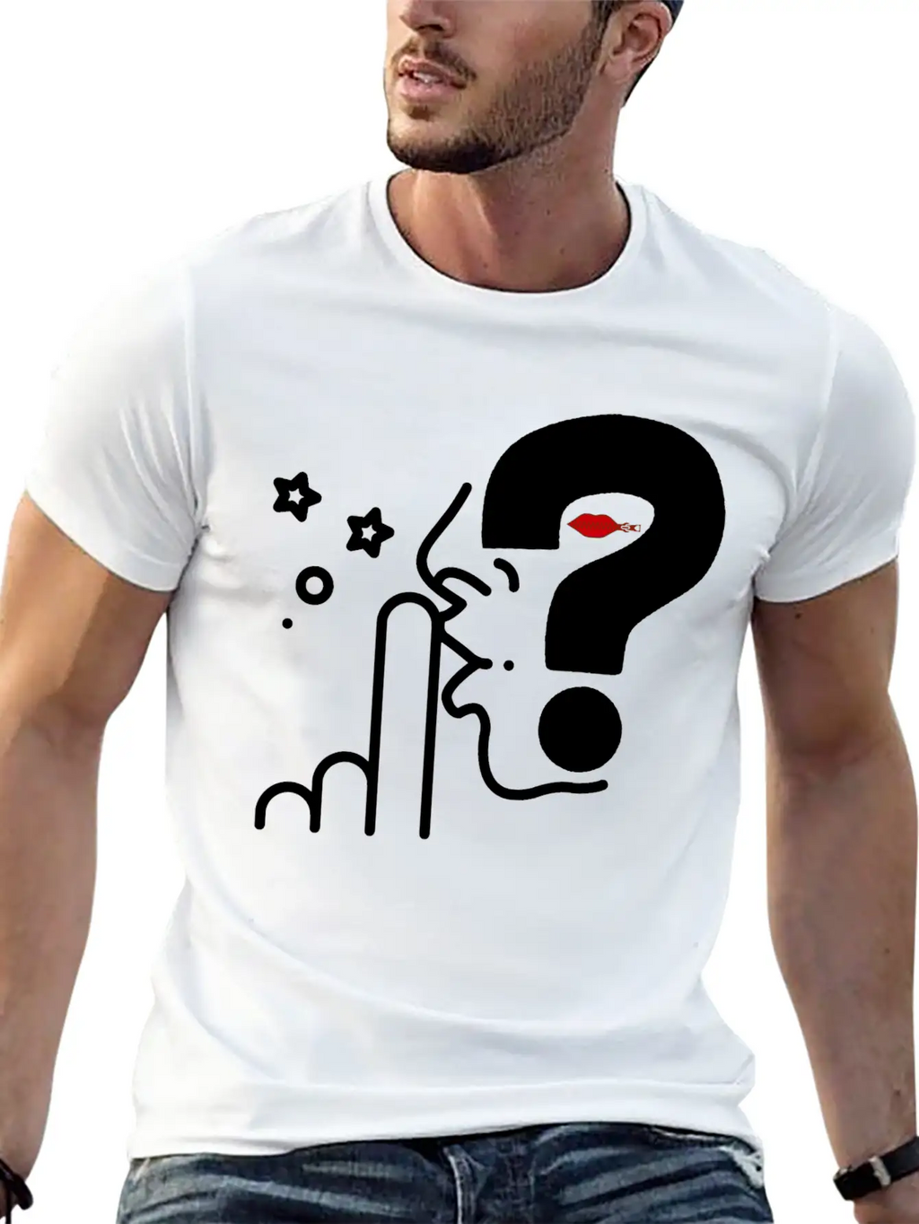 Think In Silence, Surprise Awaits Casual Graphic T-Shirt – Simple And Comfortable Daily Wear