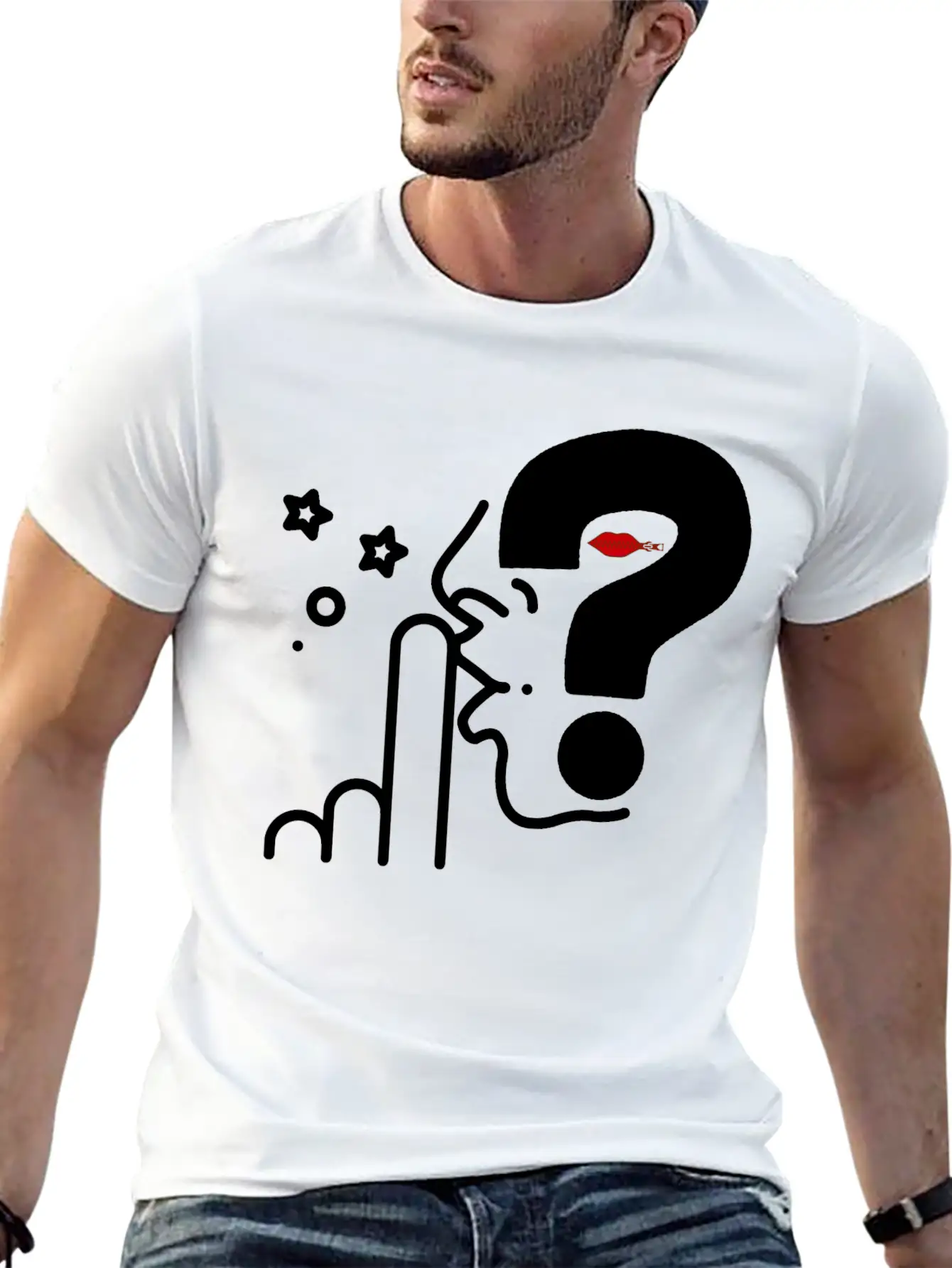 Think In Silence, Surprise Awaits Casual Graphic T-Shirt – Simple And Comfortable Daily Wear