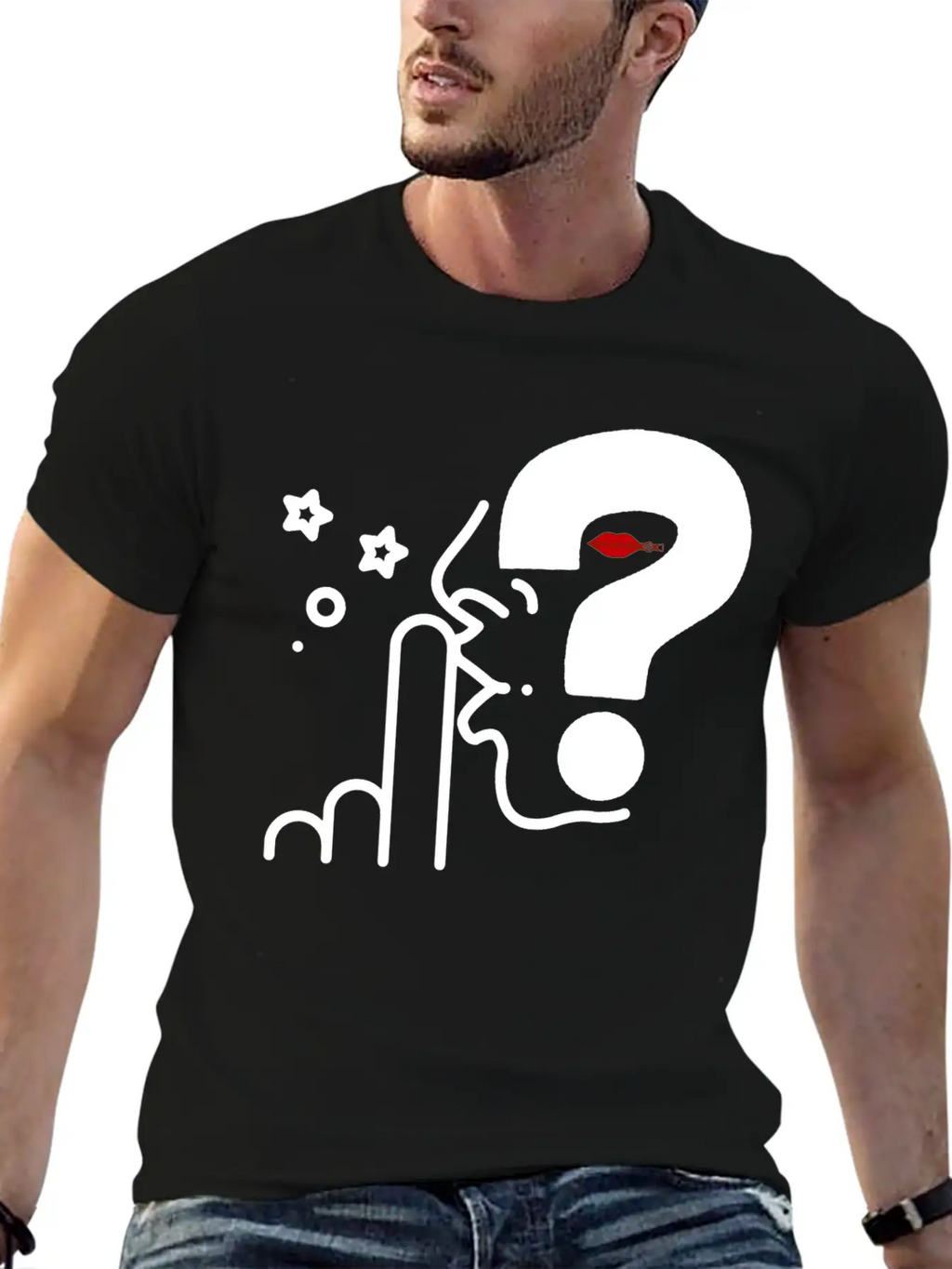 Think In Silence, Surprise Awaits Casual Graphic T-Shirt – Simple And Comfortable Daily Wear