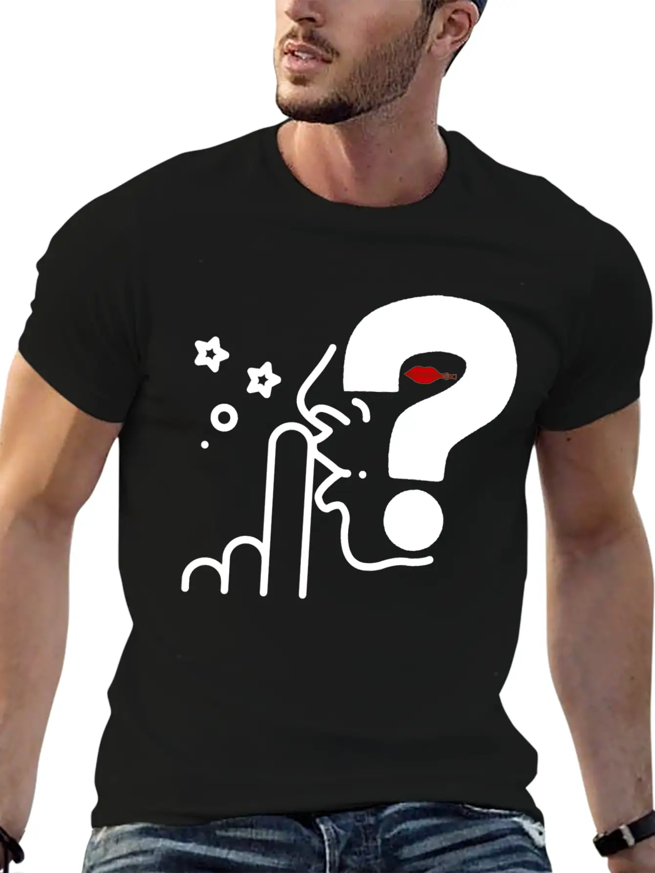 Think In Silence, Surprise Awaits Casual Graphic T-Shirt – Simple And Comfortable Daily Wear