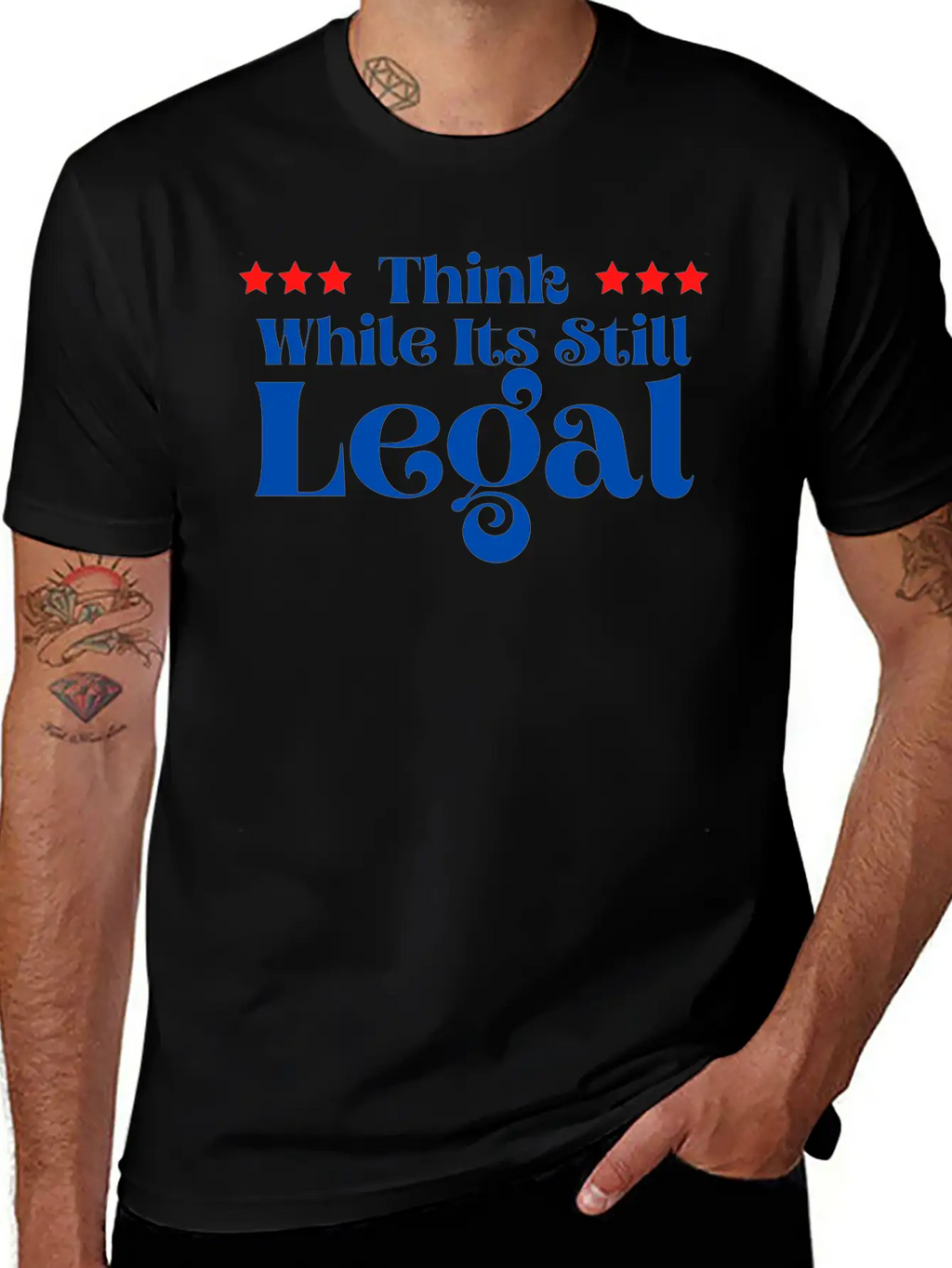 Think While It’s Still Legal Breathable Soft Cotton T-Shirt – Timeless Casual Look