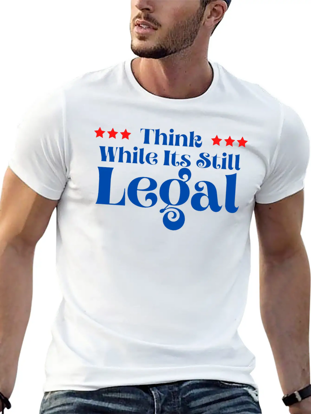 Think While It’s Still Legal Breathable Soft Cotton T-Shirt – Timeless Casual Look