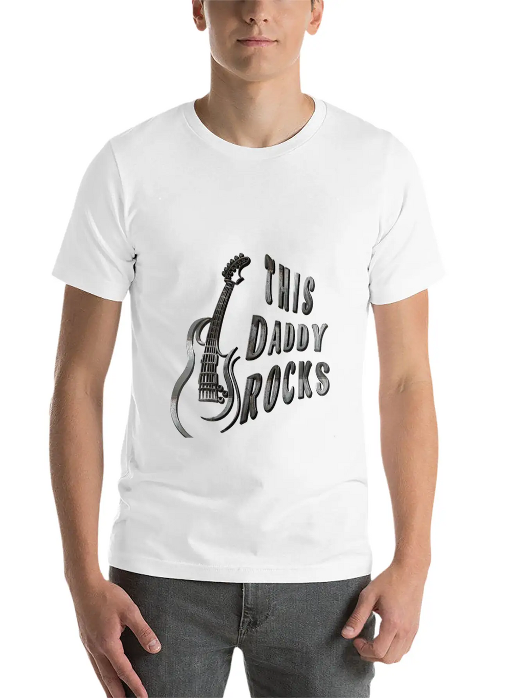 THIS DADDY ROCKS Casual Graphic T-Shirt – Simple And Comfortable Daily Wear