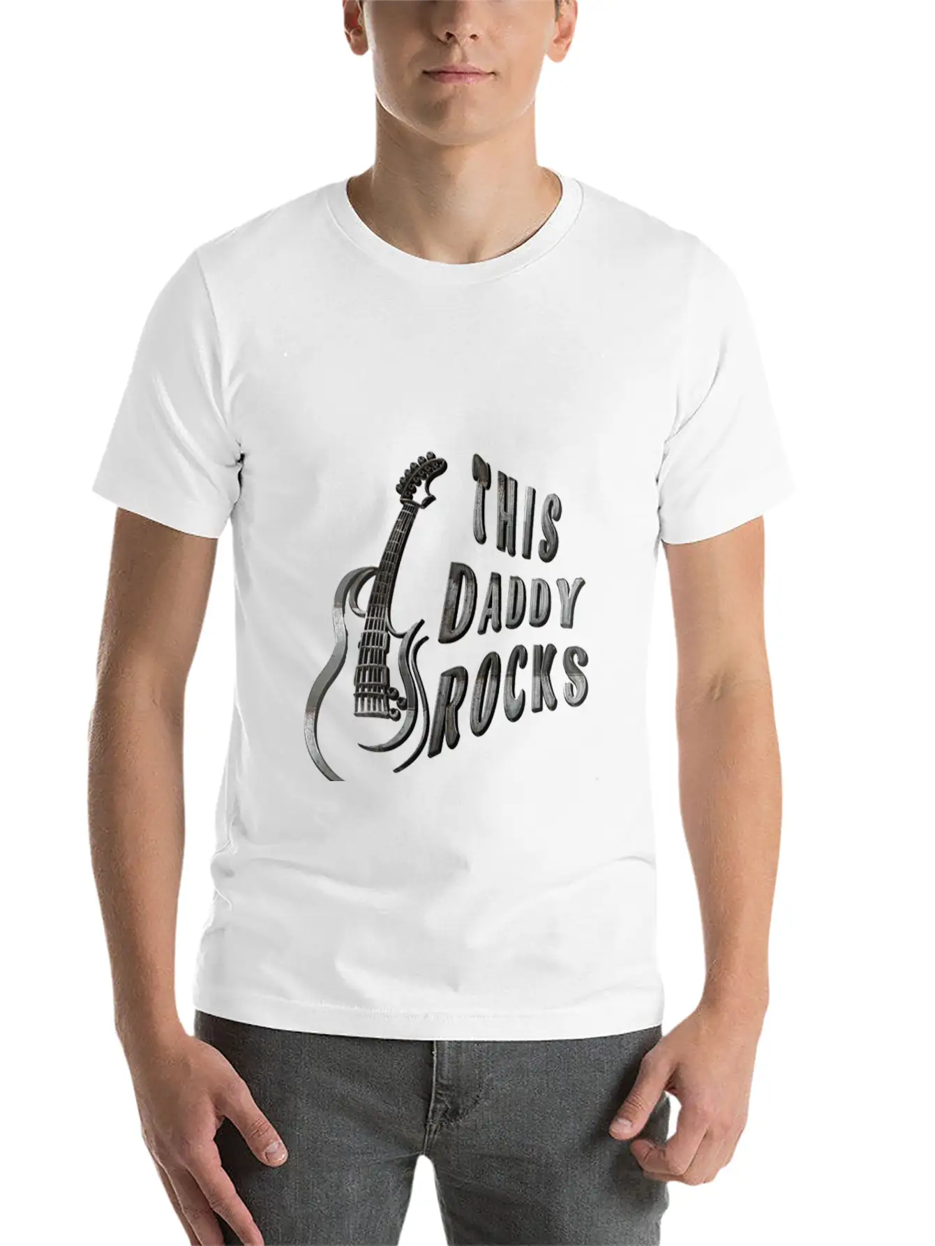 THIS DADDY ROCKS Casual Graphic T-Shirt – Simple And Comfortable Daily Wear