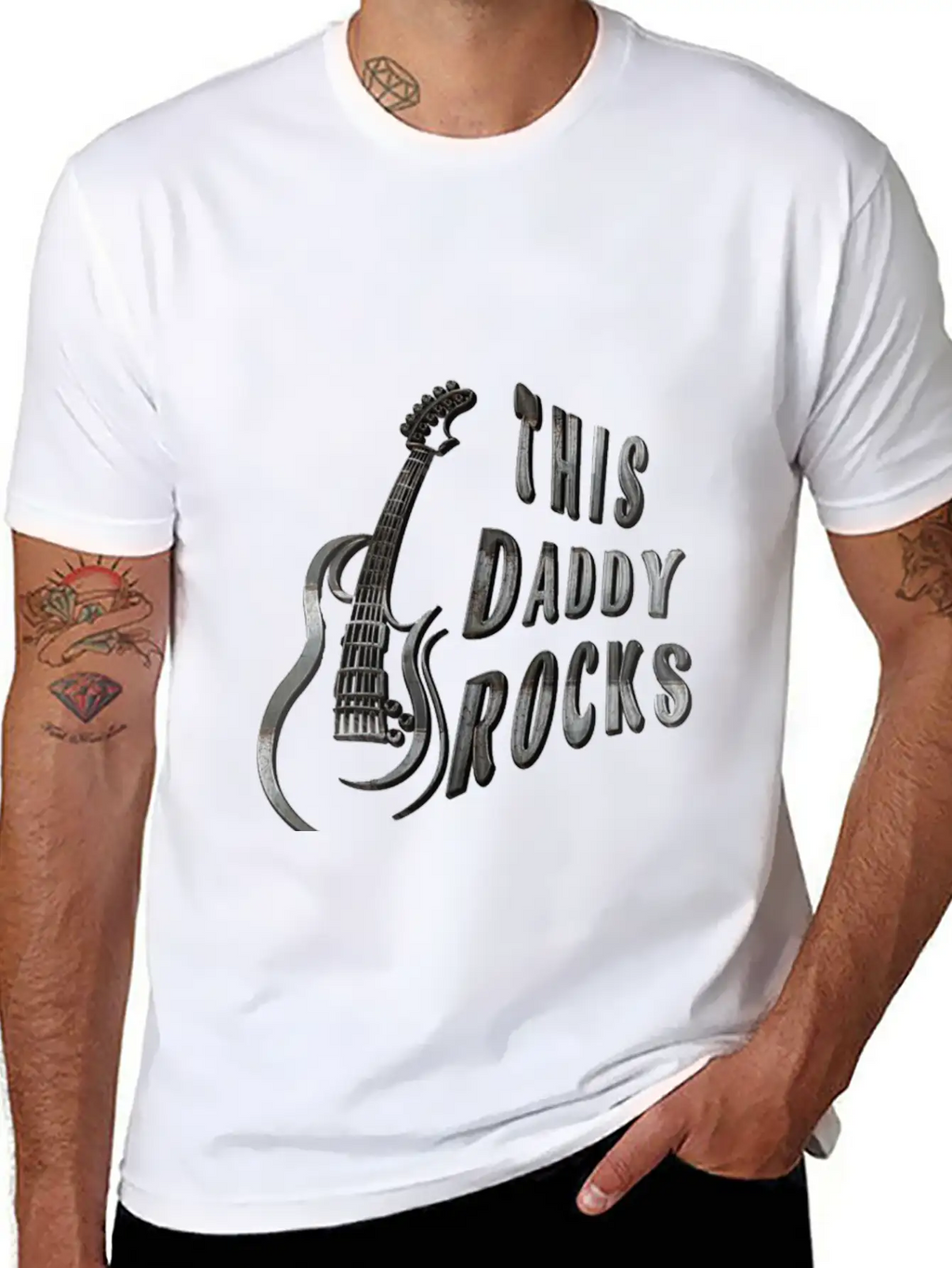 THIS DADDY ROCKS Casual Graphic T-Shirt – Simple And Comfortable Daily Wear