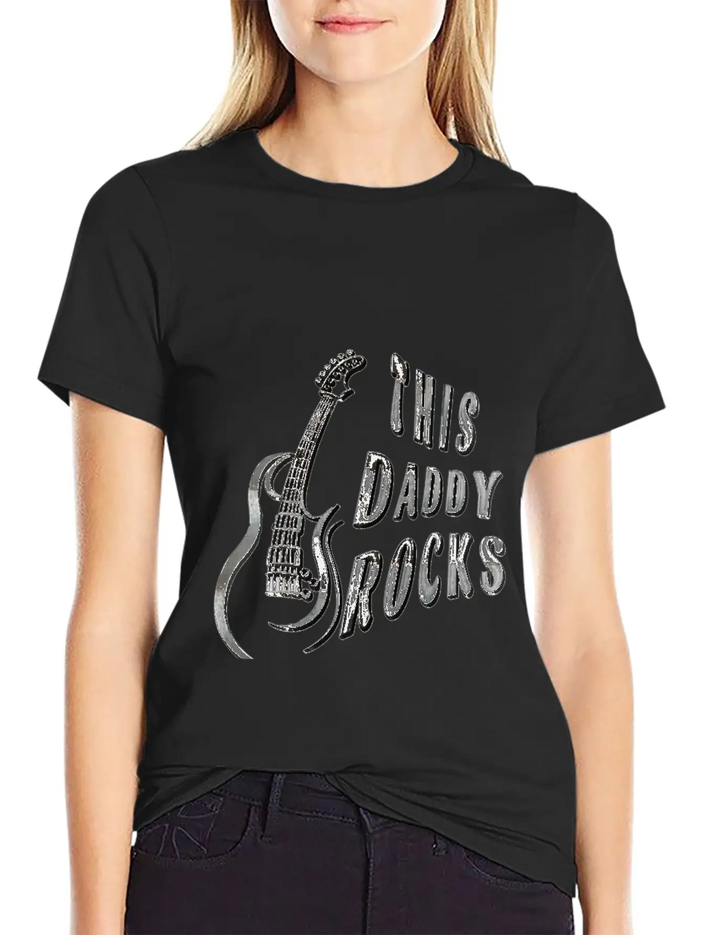 THIS DADDY ROCKS Casual Graphic T-Shirt – Simple And Comfortable Daily Wear