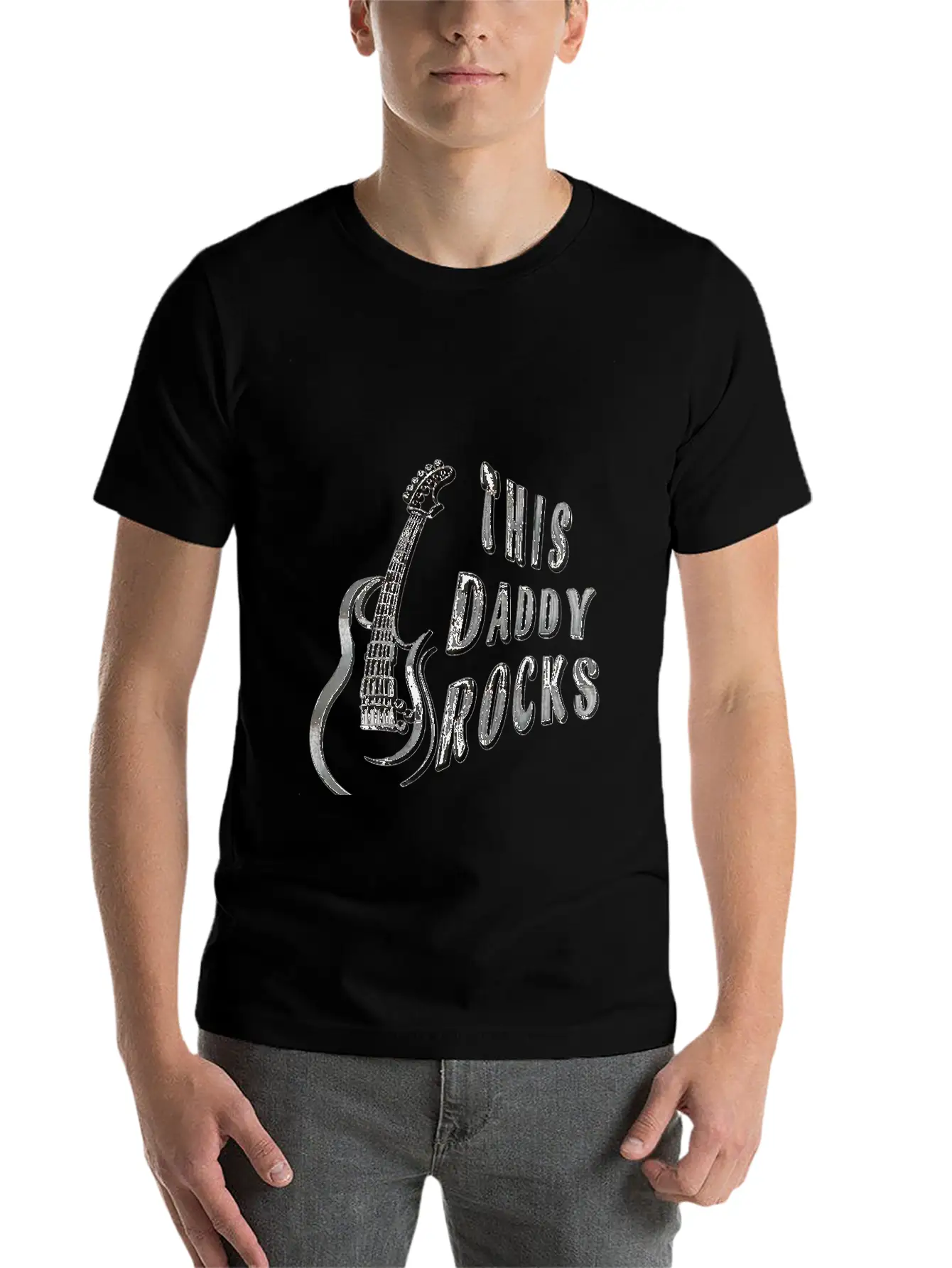 THIS DADDY ROCKS Casual Graphic T-Shirt – Simple And Comfortable Daily Wear