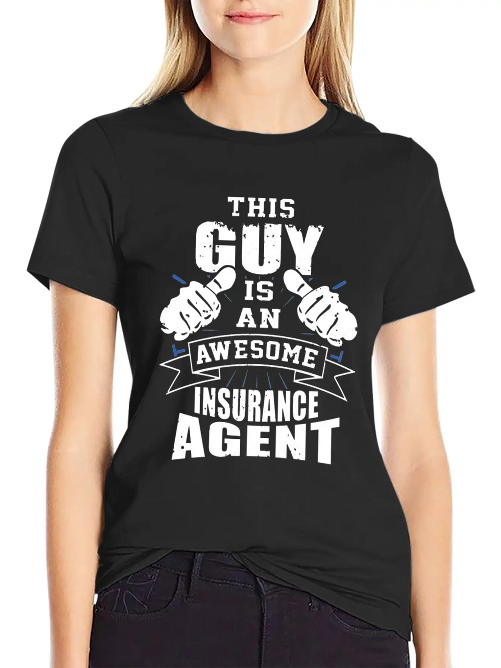This Guy Is An Awesome Insurance Agent Funny Unisex Casual T-Shirt – Clean Design For Daily Comfort