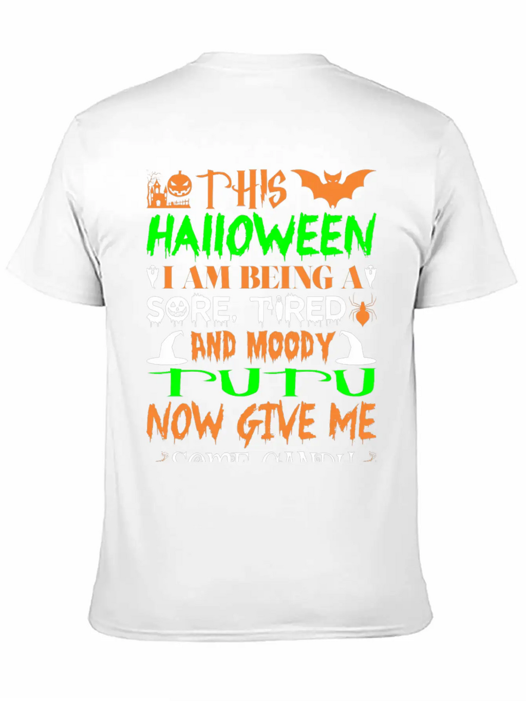 This Halloween Being Tired Moody Tutu Candy Breathable Graphic T-Shirt – Perfect For Casual Days