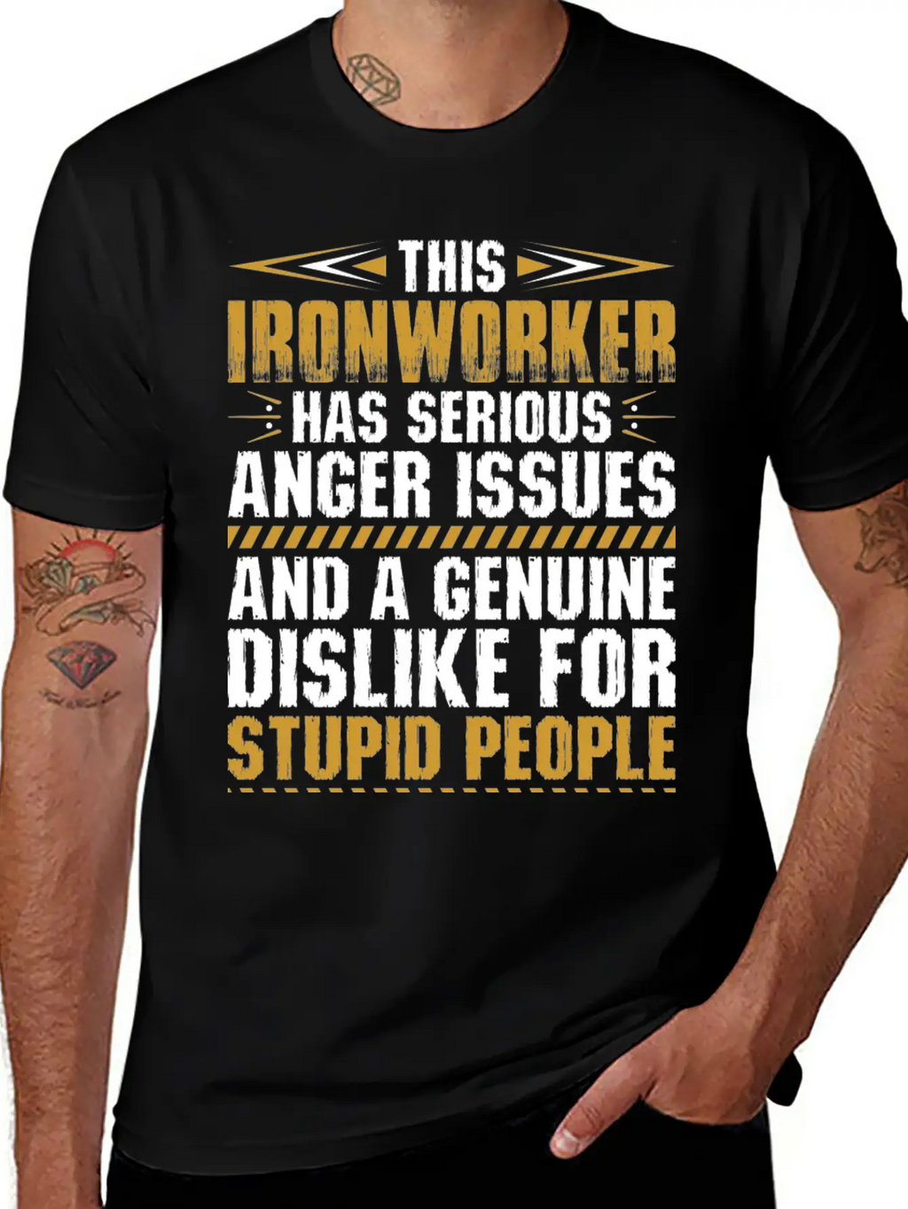 This Ironworker Has Serious Anger Issues Tshirt Unisex Short Sleeve Soft Cotton T-Shirt – Casual Everyday Wear