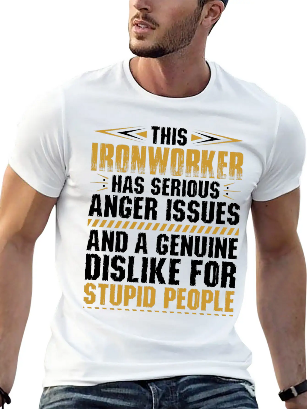 This Ironworker Has Serious Anger Issues Tshirt Unisex Short Sleeve Soft Cotton T-Shirt – Casual Everyday Wear