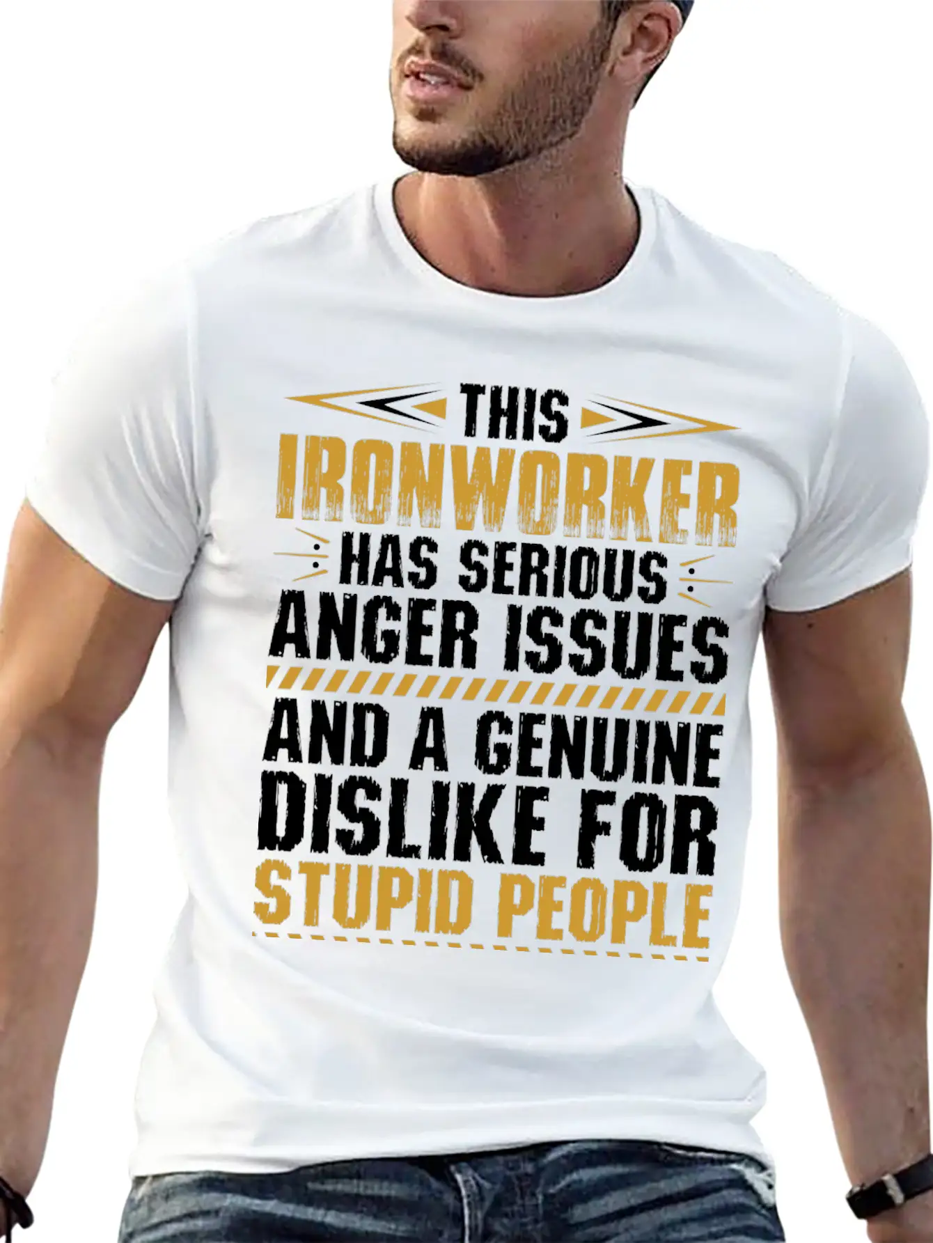 This Ironworker Has Serious Anger Issues Tshirt Unisex Short Sleeve Soft Cotton T-Shirt – Casual Everyday Wear