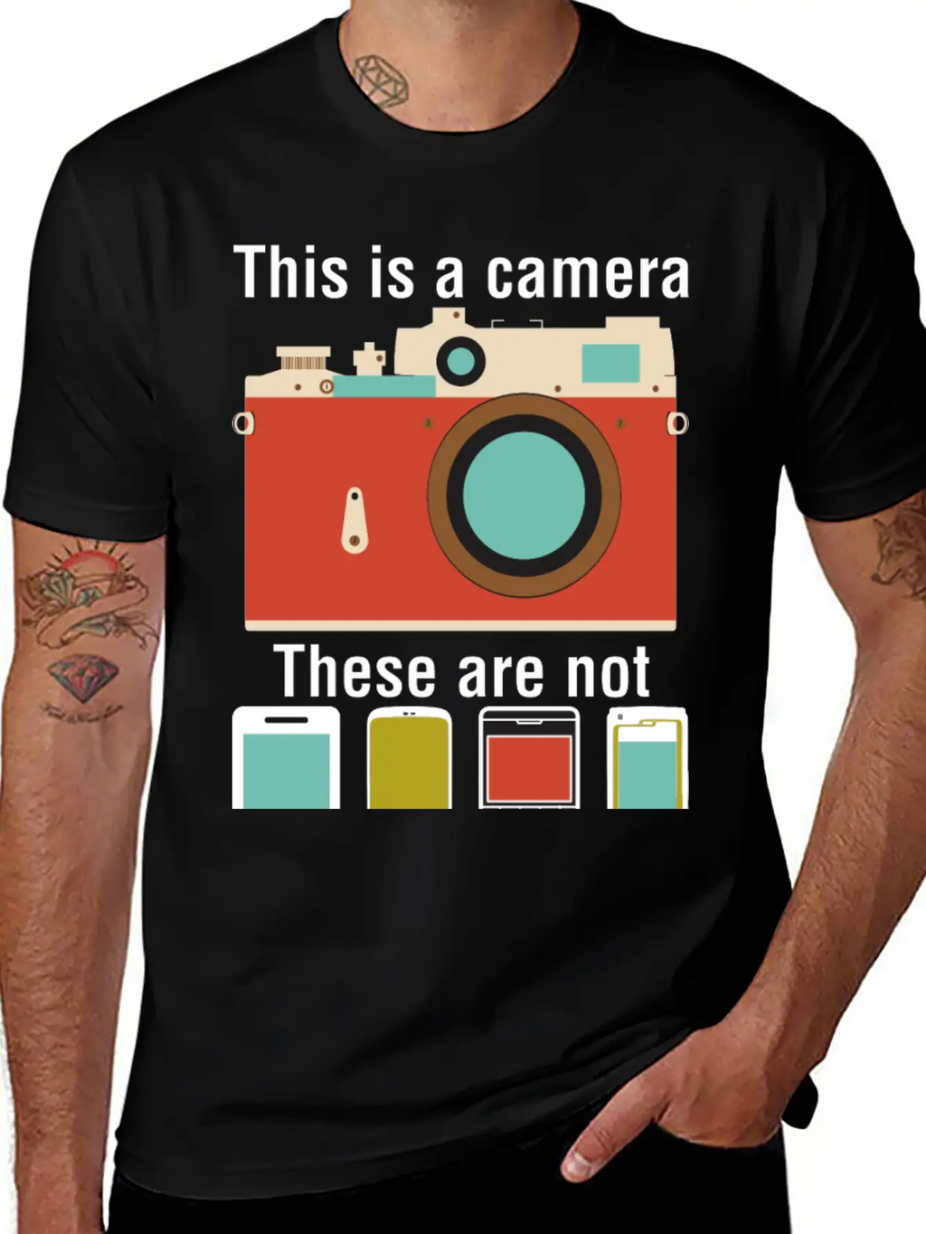 This Is A Camera This Are Not Classic Fit Graphic Tee For Daily Comfort – Unisex Cotton Shirt