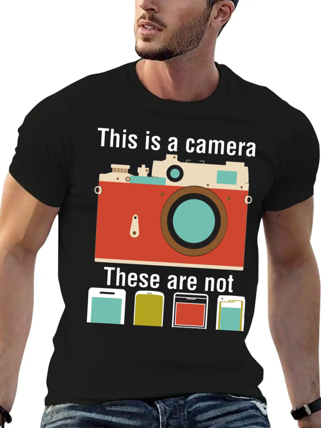 This Is A Camera This Are Not Classic Fit Graphic Tee For Daily Comfort – Unisex Cotton Shirt
