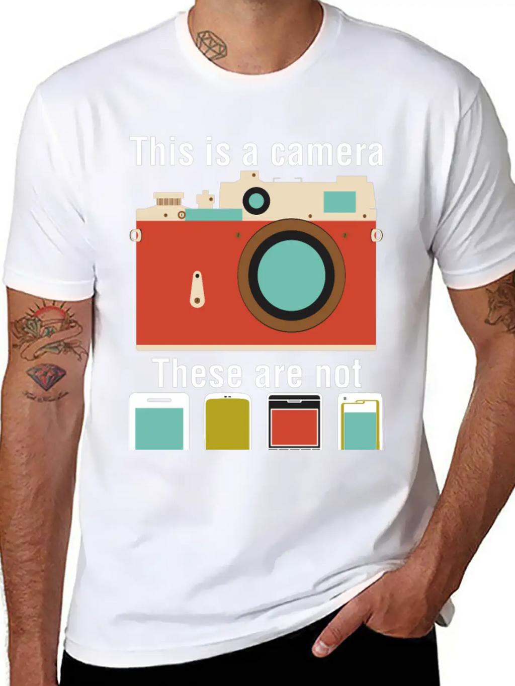 This Is A Camera This Are Not Classic Fit Graphic Tee For Daily Comfort – Unisex Cotton Shirt