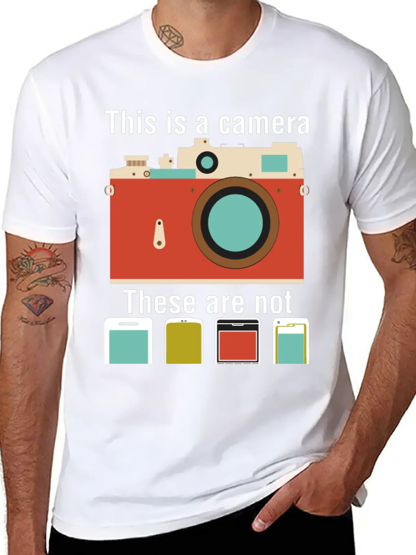 This Is A Camera This Are Not Classic Fit Graphic Tee For Daily Comfort – Unisex Cotton Shirt
