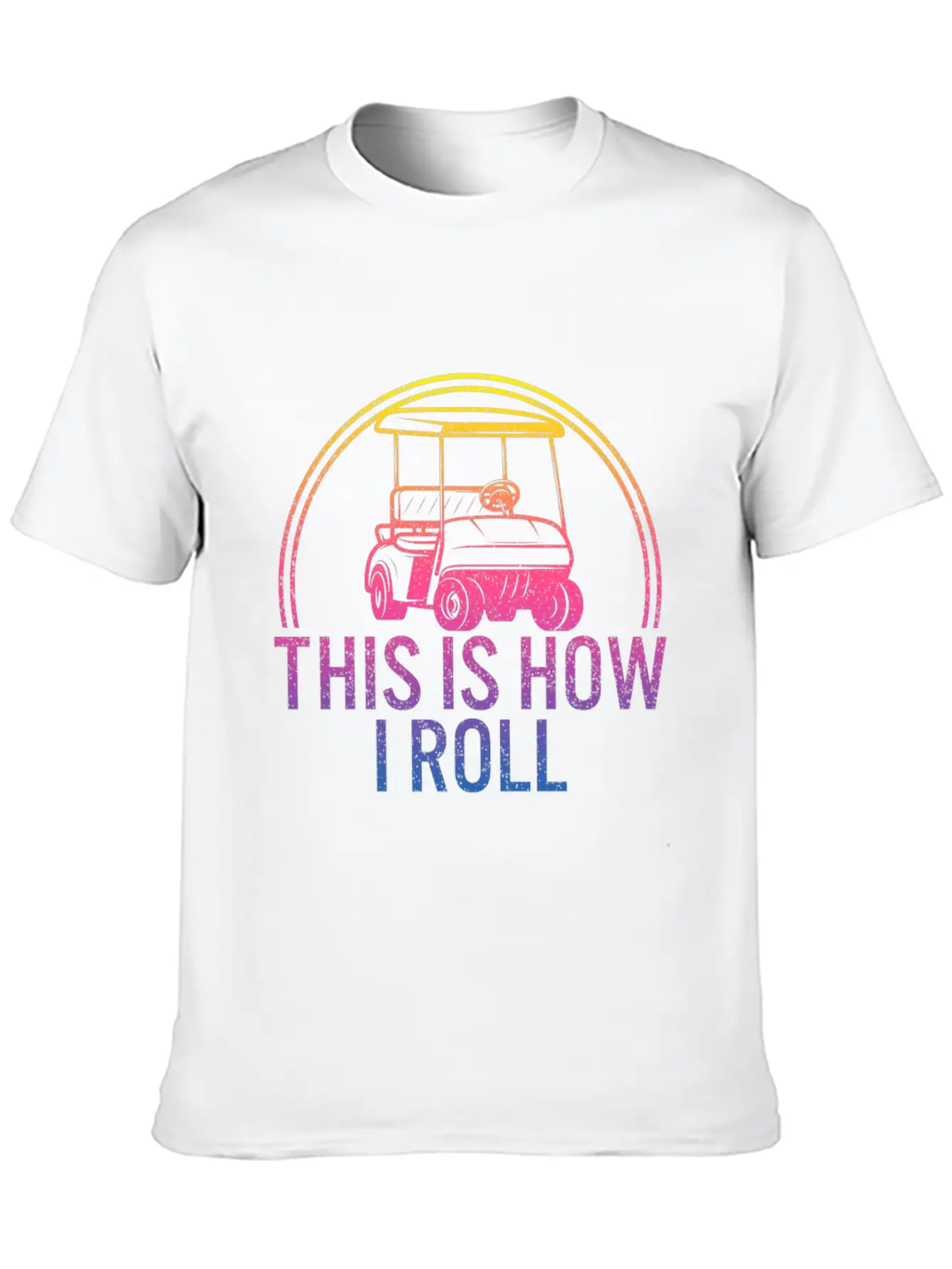 This Is How I Roll Golf Shirt, Golfing T-Shirt, Classic Fit Graphic Tee For Daily Comfort – Unisex Cotton Shirt