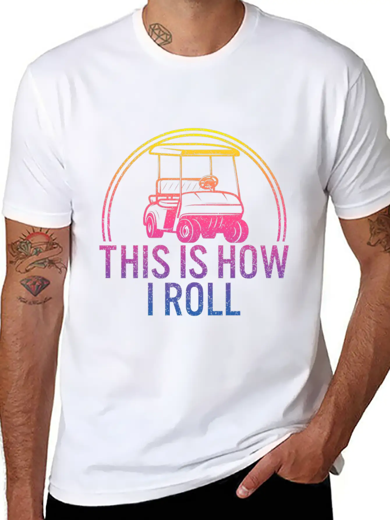 This Is How I Roll Golf Shirt, Golfing T-Shirt, Classic Fit Graphic Tee For Daily Comfort – Unisex Cotton Shirt