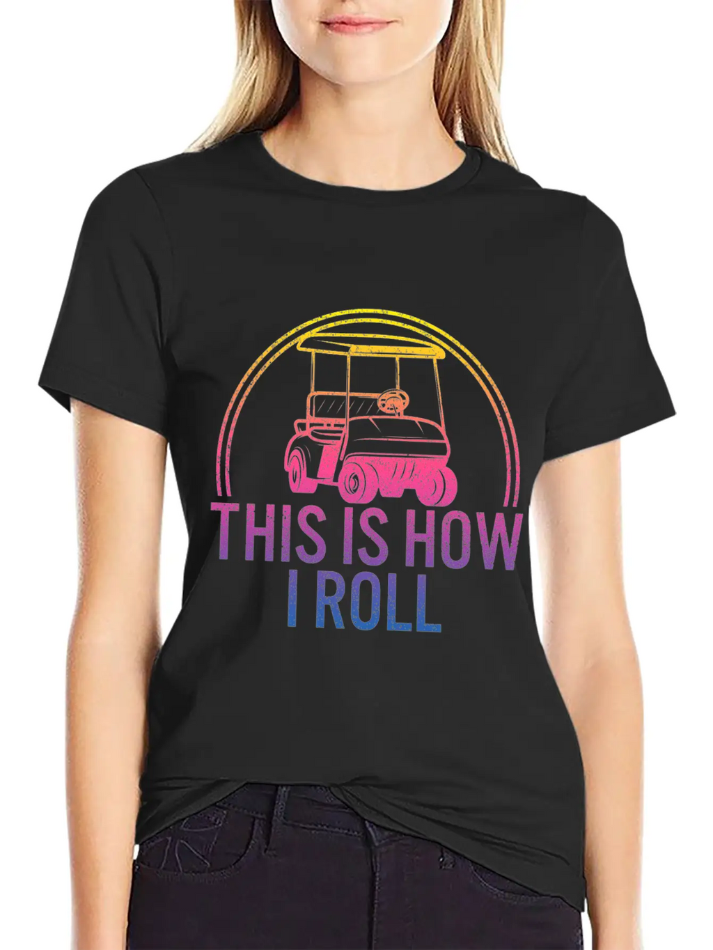This Is How I Roll Golf Shirt, Golfing T-Shirt, Classic Fit Graphic Tee For Daily Comfort – Unisex Cotton Shirt