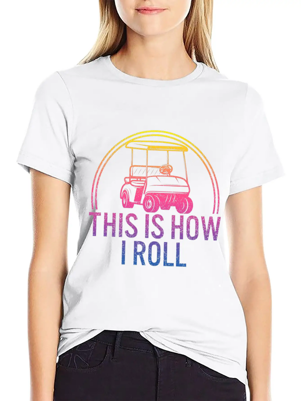 This Is How I Roll Golf Shirt, Golfing T-Shirt, Classic Fit Graphic Tee For Daily Comfort – Unisex Cotton Shirt