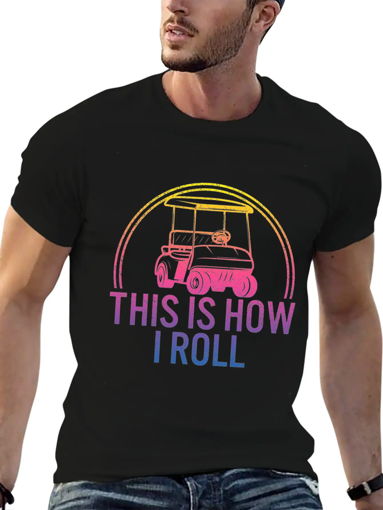 This Is How I Roll Golf Shirt, Golfing T-Shirt, Classic Fit Graphic Tee For Daily Comfort – Unisex Cotton Shirt