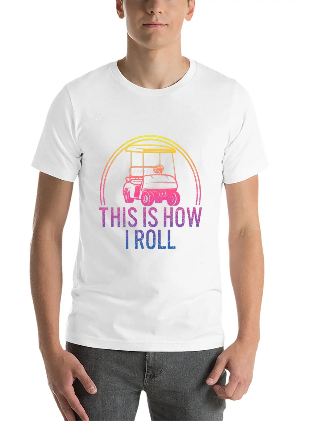This Is How I Roll Golf Shirt, Golfing T-Shirt, Classic Fit Graphic Tee For Daily Comfort – Unisex Cotton Shirt