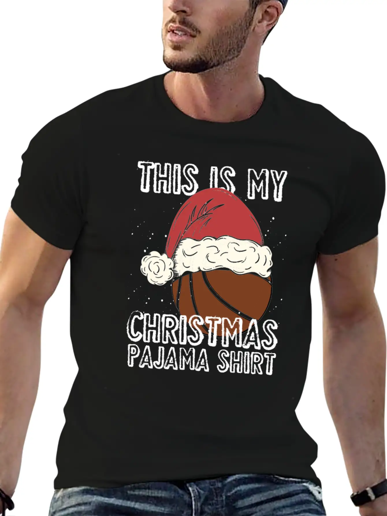 This Is My Christmas Pajamas Outfit Xmas Unisex Short Sleeve Soft Cotton T-Shirt – Casual Everyday Wear
