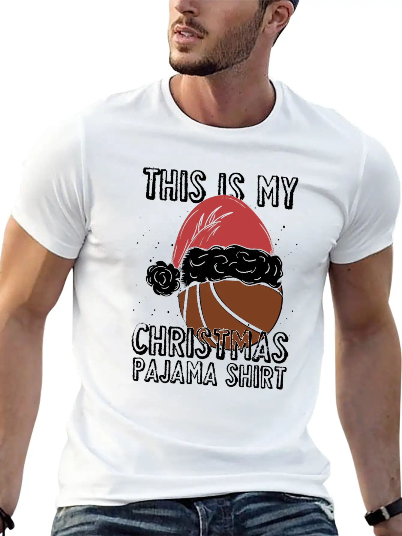 This Is My Christmas Pajamas Outfit Xmas Unisex Short Sleeve Soft Cotton T-Shirt – Casual Everyday Wear