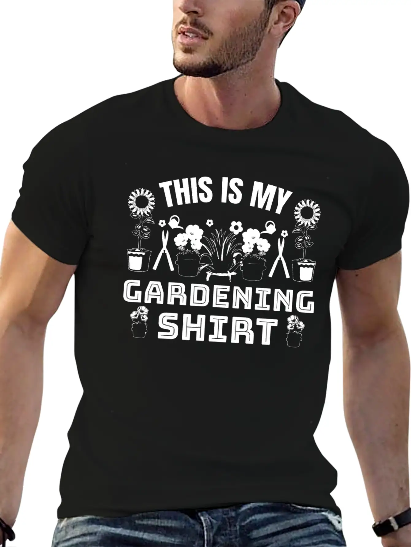 This Is My Gardening Shirt Gardening Gardener Unisex Short Sleeve Soft Cotton T-Shirt – Casual Everyday Wear