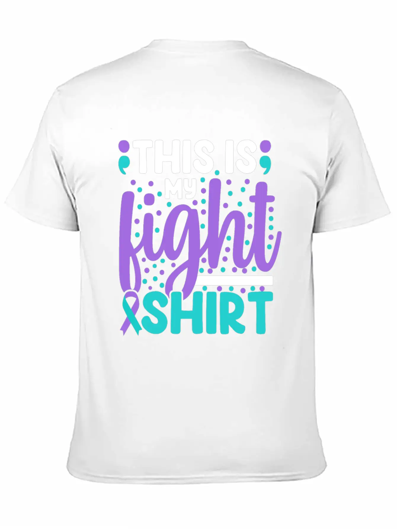 This Is My Suicide Prevention Awareness Teal Purpl Essential Cotton Tee For Daily Outfits – Unisex Style